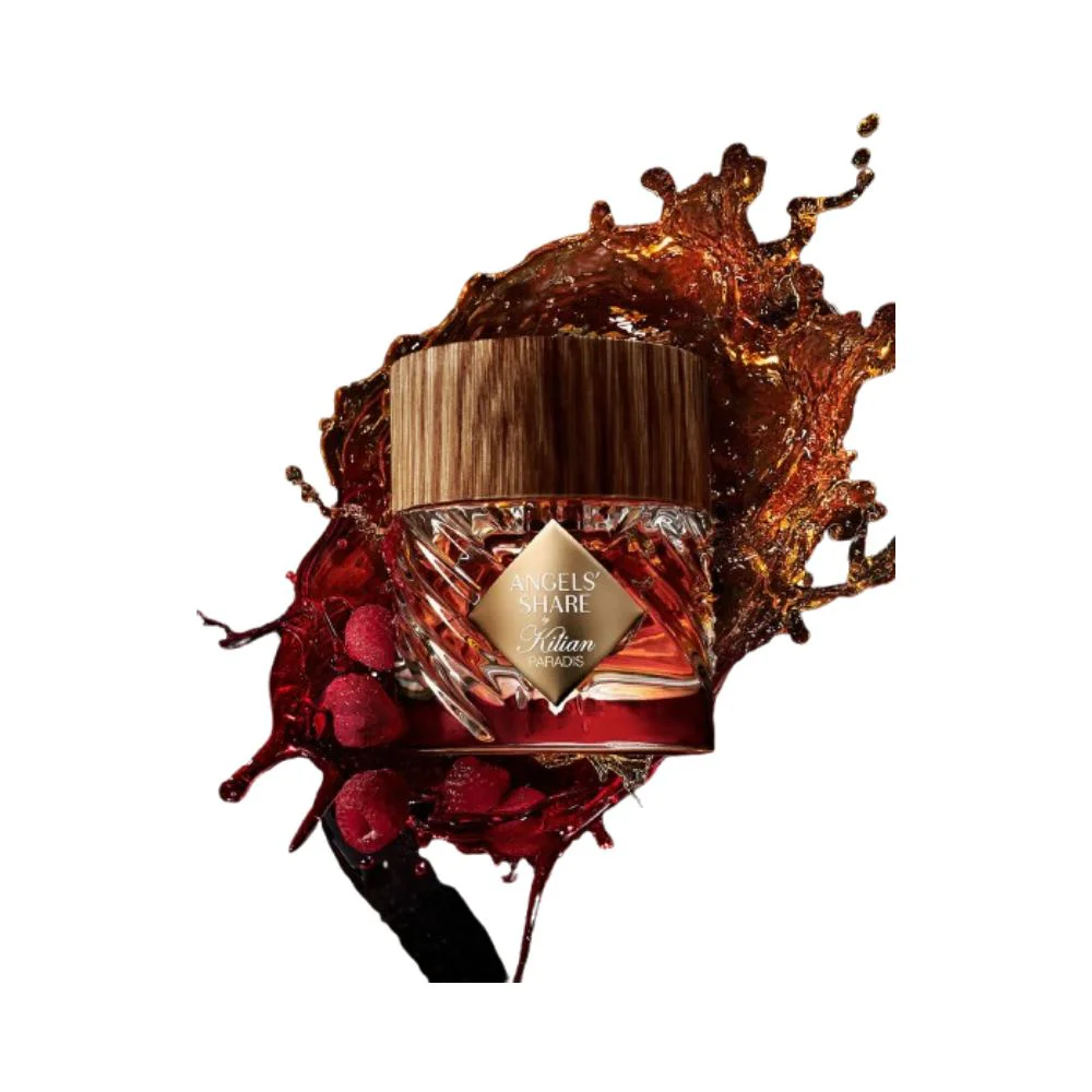 By Kilian Angels' Share Paradis Extrait De Parfum With Raspberry, Cognac, Rose, Praline And Vanilla Notes
